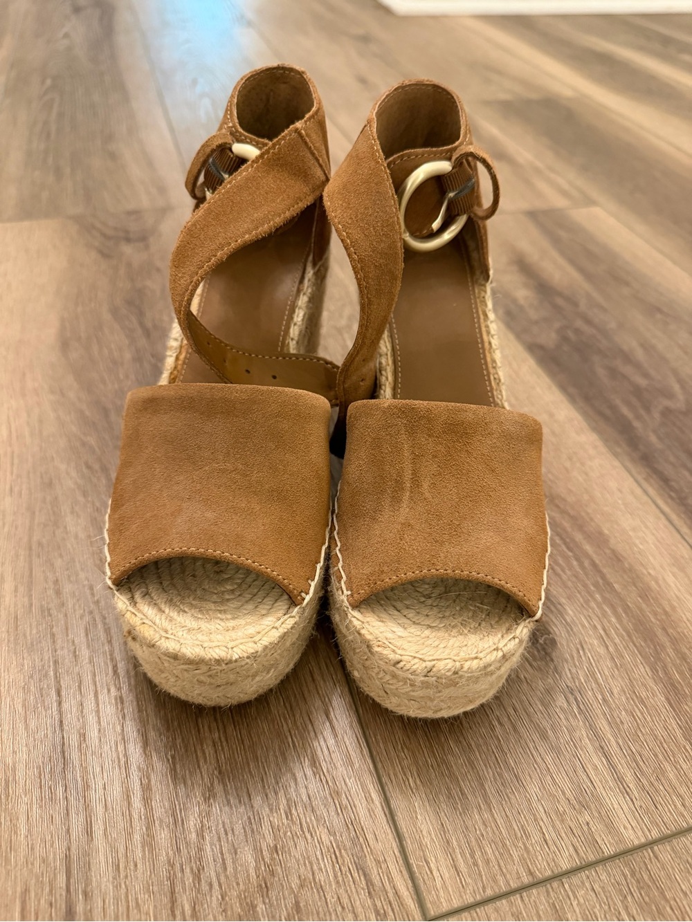 Women’s Marc Fisher Espadrille Wedge Sandals with Ankle Strap